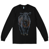 Black black angus cattle Long Sleeve Tee - RanaPortraitStore