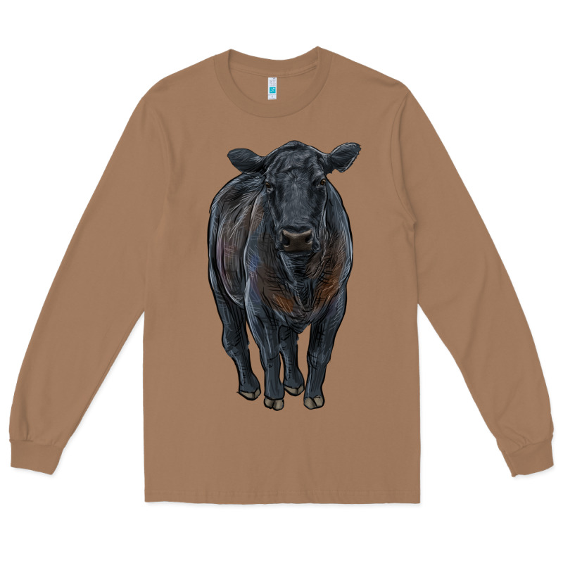 Black Angus Cattle Long Sleeve Tee by RanaPortraitStore | Teevron