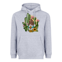 Heather Grey cactus gnomes Heavyweight Hoodie - JahusDesignShop