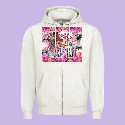 He Is Risen 20oz Tumbler Zipper Hoodie Designed By Neo Western