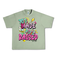 Oil Green 70s made 80s raised Urban Heavy Tee - texasbilliewilder
