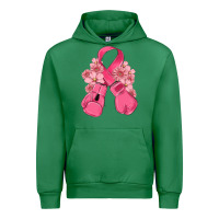 Emerald breast cancer with boxing gloves Urban Hoodie - MaliasSmallBusiness