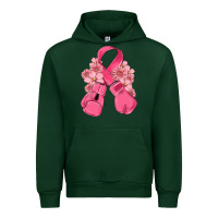 Forest Green breast cancer with boxing gloves Urban Hoodie - MaliasSmallBusiness