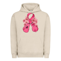 Pigment French Oak breast cancer with boxing gloves Urban Hoodie - MaliasSmallBusiness