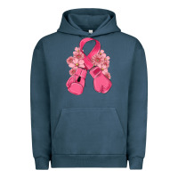 Pigment Midnight Navy breast cancer with boxing gloves Urban Hoodie - MaliasSmallBusiness