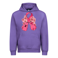 Tulip breast cancer with boxing gloves Urban Hoodie - MaliasSmallBusiness