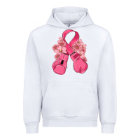 White breast cancer with boxing gloves Urban Hoodie - MaliasSmallBusiness