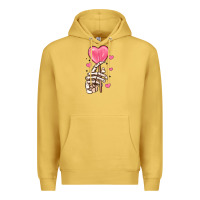 Antique Gold skeleton hand with sugar valentines day Premium Hoodie - MaliasSmallBusiness