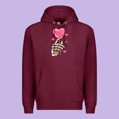 Skeleton Hand With Sugar Valentines Day Premium Hoodie Designed By Maliassmallbusiness