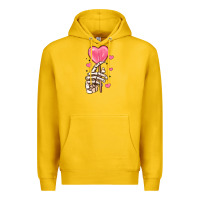 Lemon skeleton hand with sugar valentines day Premium Hoodie - MaliasSmallBusiness