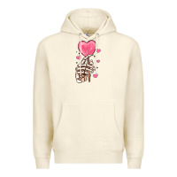 Sandshell skeleton hand with sugar valentines day Premium Hoodie - MaliasSmallBusiness