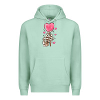 Seafoam skeleton hand with sugar valentines day Premium Hoodie - MaliasSmallBusiness