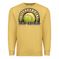 Antique Gold softball rainbow Premium Sweatshirt - JahusDesignShop