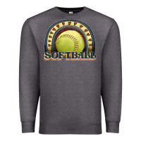 Charcoal Heather softball rainbow Premium Sweatshirt - JahusDesignShop
