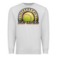 Dove Grey softball rainbow Premium Sweatshirt - JahusDesignShop