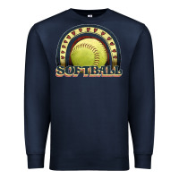 Navy softball rainbow Premium Sweatshirt - JahusDesignShop