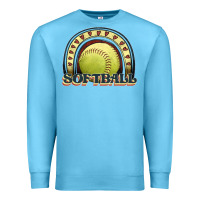 Ocean Blue softball rainbow Premium Sweatshirt - JahusDesignShop