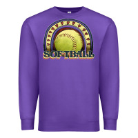 Purple softball rainbow Premium Sweatshirt - JahusDesignShop