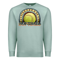 Seafoam softball rainbow Premium Sweatshirt - JahusDesignShop