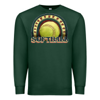Sports Green softball rainbow Premium Sweatshirt - JahusDesignShop
