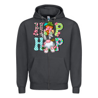 Smoke Hip hop Happy Easter Zipper Hoodie - Neo Western