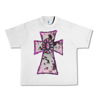 Lunar Rock Cowhide Pink Gemstone Cross Urban Heavy Tee - RanaPortraitStore