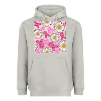 Moon Dust breast cancer awareness with daisy and heart seamless pattern Heavyweight Hoodie - BundleAndBundleShop