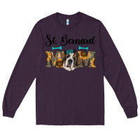 Plum western st. bernard mom Long Sleeve Tee - RanaPortraitStore