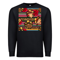 Black mexican gnomes seamless pattern Premium Sweatshirt - BundleAndBundleShop