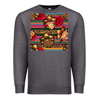 Charcoal Heather mexican gnomes seamless pattern Premium Sweatshirt - BundleAndBundleShop