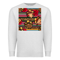 Oatmeal Heather mexican gnomes seamless pattern Premium Sweatshirt - BundleAndBundleShop