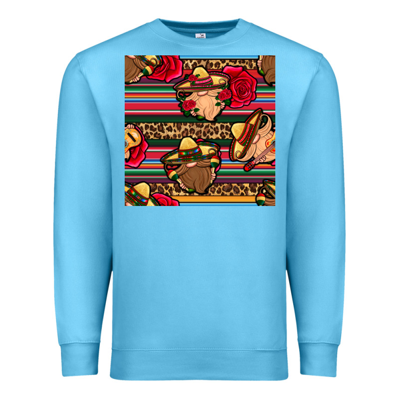 Mexican Gnomes Seamless Pattern Premium Sweatshirt by BundleAndBundleShop | Teevron