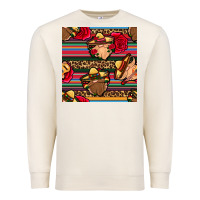 Sandshell mexican gnomes seamless pattern Premium Sweatshirt - BundleAndBundleShop