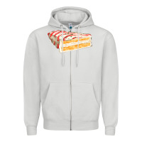 Dove Grey white christmas cake Zipper Hoodie - FaDigitalArtStudio