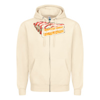 Sandshell white christmas cake Zipper Hoodie - FaDigitalArtStudio