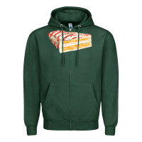 Sports Green white christmas cake Zipper Hoodie - FaDigitalArtStudio