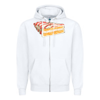 White white christmas cake Zipper Hoodie - FaDigitalArtStudio