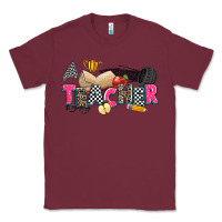 Burgundy race teacher Classic Tee - Zillion Design Studio