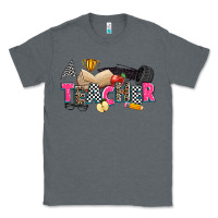 Charcoal Heather race teacher Classic Tee - Zillion Design Studio