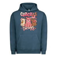 Pigment Midnight Navy conchas and cucuys mexican desert ghosts Urban Hoodie - MaliasSmallBusiness