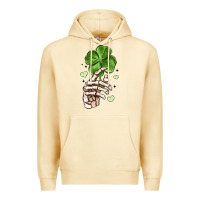 Pina Colada skeleton hand with shamrock st patrick s day Premium Hoodie - MaliasSmallBusiness
