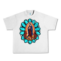 Lunar Rock Gemstone Lady Of Guadalupe Urban Heavy Tee - RanaPortraitStore