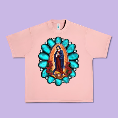 Gemstone Lady Of Guadalupe Urban Heavy Tee Designed By Ranaportraitstore