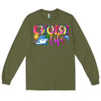 Army Green cruise life Long Sleeve Tee - texasbilliewilder