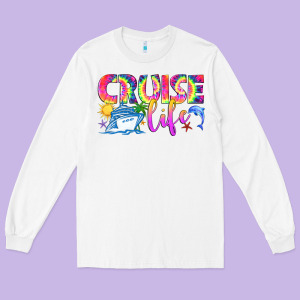 Cruise Life Long Sleeve Tee Designed By Texasbilliewilder