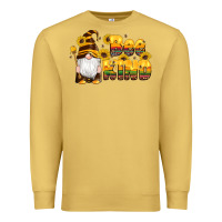 Antique Gold western bee kind gnomes bee honey sunflowers leopard serape Premium Sweatshirt - Artiststas