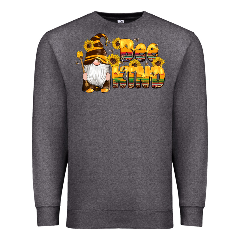 Western Bee Kind Gnomes Bee Honey Sunflowers Leopard Serape Premium Sweatshirt by Artiststas | Teevron
