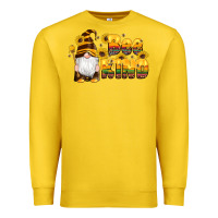 Lemon western bee kind gnomes bee honey sunflowers leopard serape Premium Sweatshirt - Artiststas