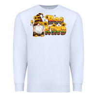 White western bee kind gnomes bee honey sunflowers leopard serape Premium Sweatshirt - Artiststas