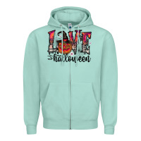 Seafoam love halloween Zipper Hoodie - CowhideDigitalArt
